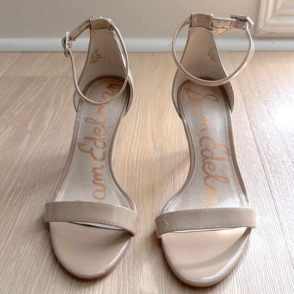 Sam Edelman Patti Nude Ankle Strap Sandal, Size 4 - Picture 2 of 7